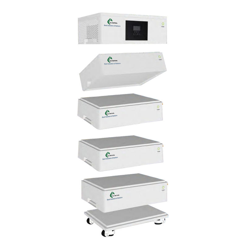 Όλοι σε μια Stackable εγχώρια μπαταρία 20kw Lifepo4 από την ηλιακή αποθήκευση μπαταριών πλέγματος