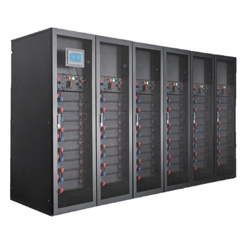 Ιονική εφεδρική μπαταρία 204.8V 108AH Lifepo4 λίθιου 44,2 KWH για το UPS με την επίδειξη 7inch LCD
