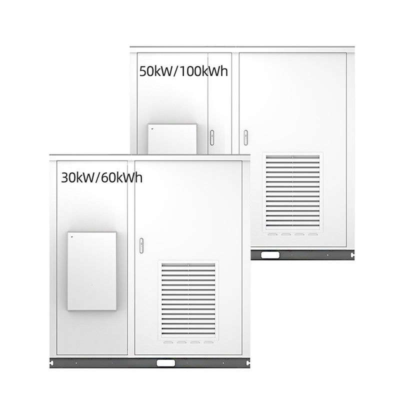 30kW εξωτερικό ντουλάπι σύστημα αποθήκευσης ενέργειας 100kWh ηλιακό ντουλάπι αποθήκευσης ενέργειας με μετατροπέα