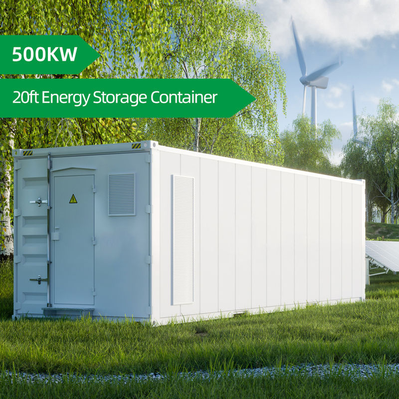 500KW μπαταρίες Συστήματα λιθίου 20ft δοχείο αποθήκευσης ηλιακής ενέργειας για τη βιομηχανία